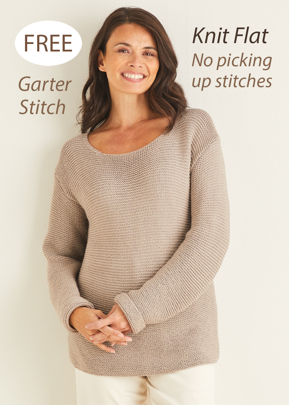 Free Garter Sweater Knitting Pattern