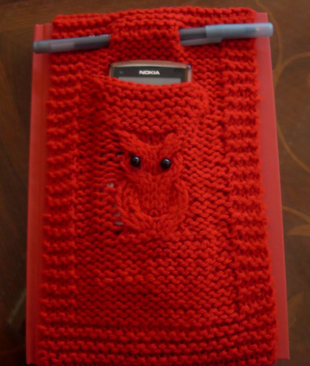 Free Knitting Pattern for Grab and Go Diary Cover