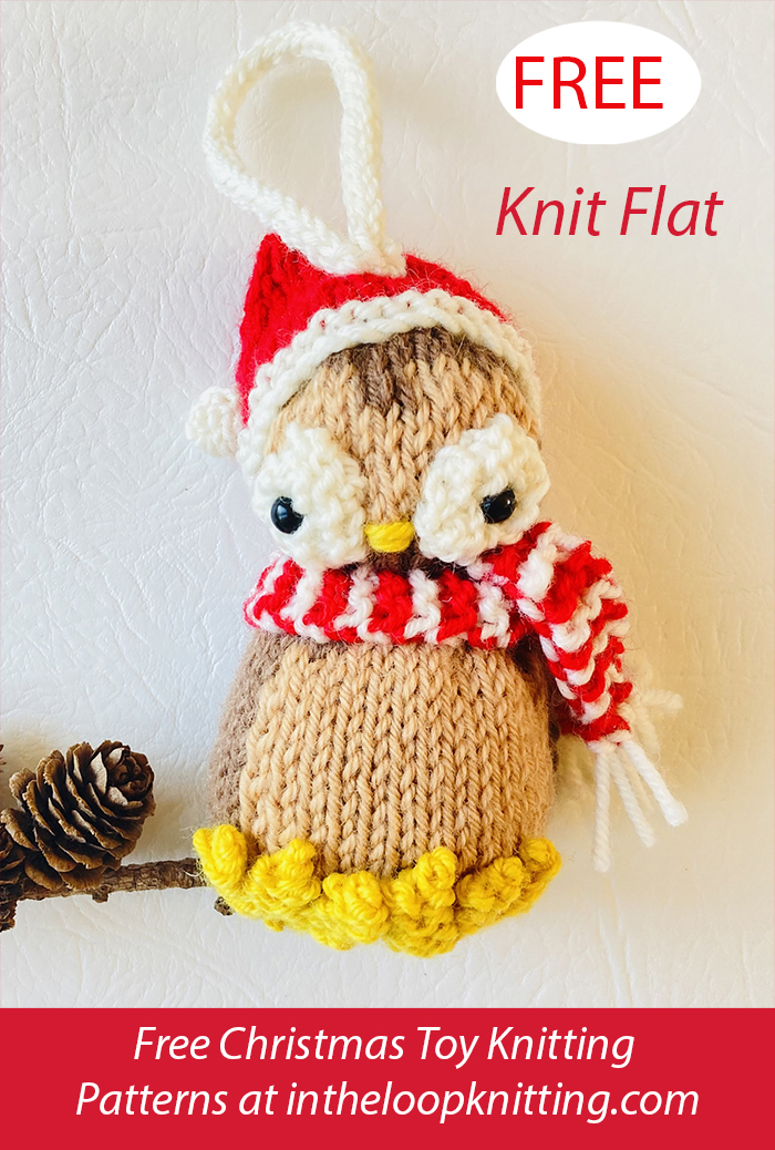 Free Owl Ornament or Toy Knitting Pattern