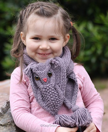 Owl Scarf Knitting pattern