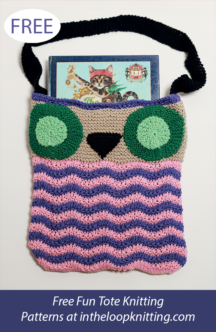 Free Owl Book Bag Knitting Pattern