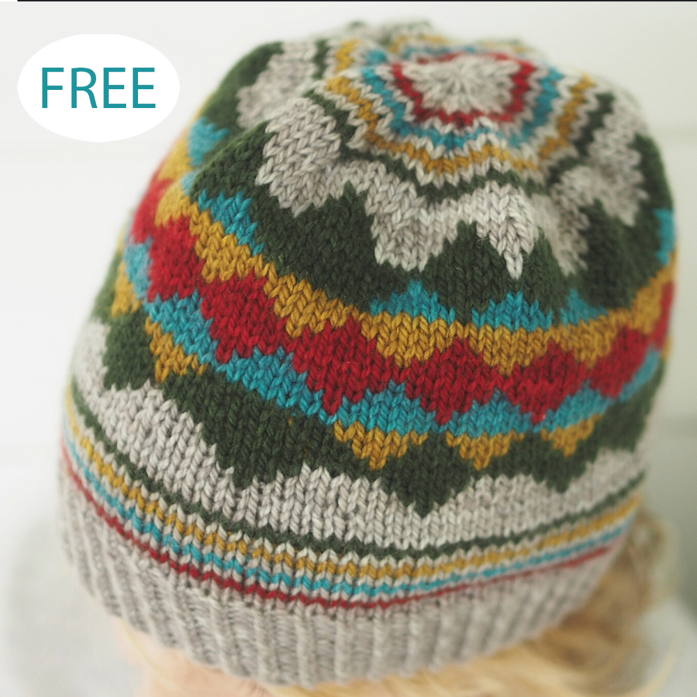 Paint By Numbers Hat Fashion Knitting Pattern