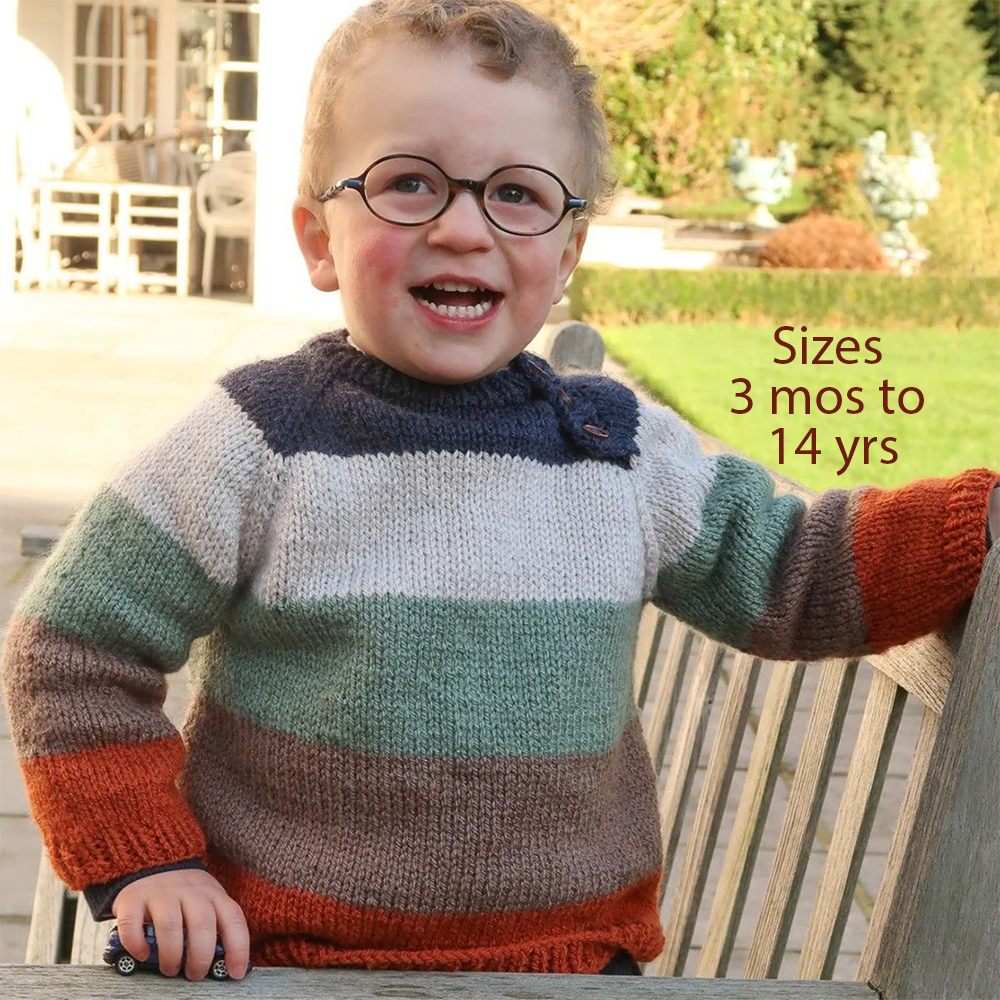 Paint Colorblock Sweater Knitting Pattern