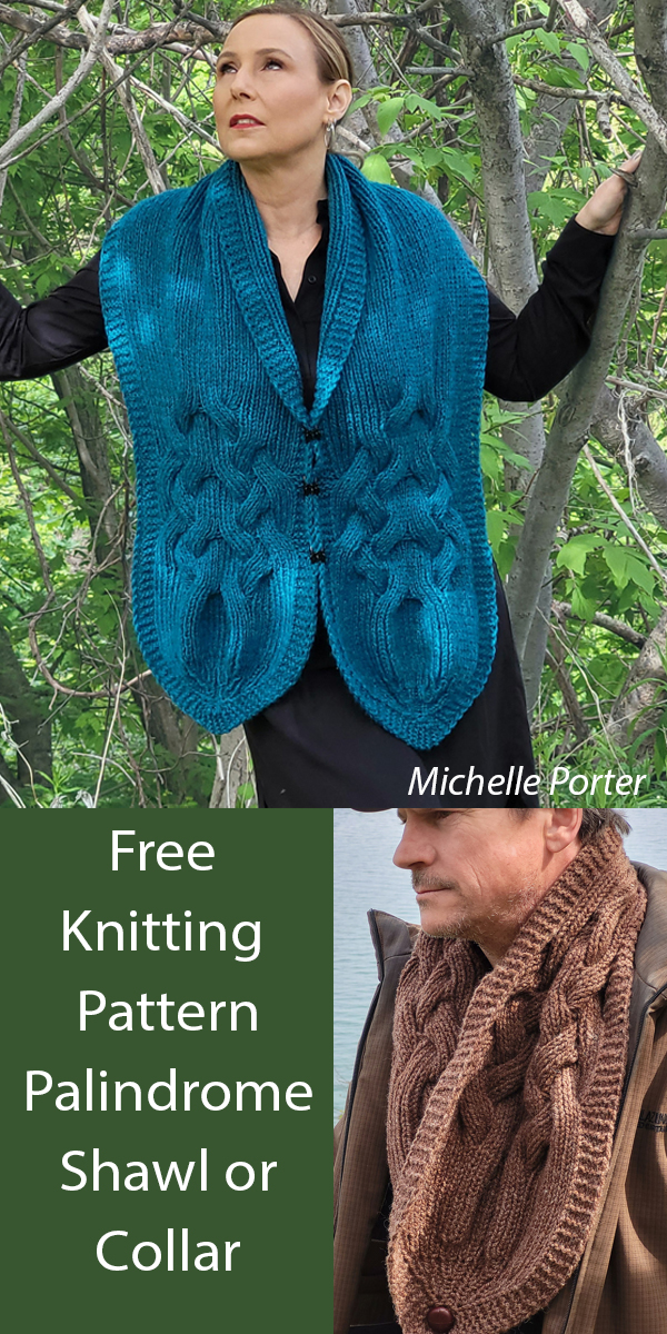 Palindrome Shawl or Scarf Free Knitting Pattern