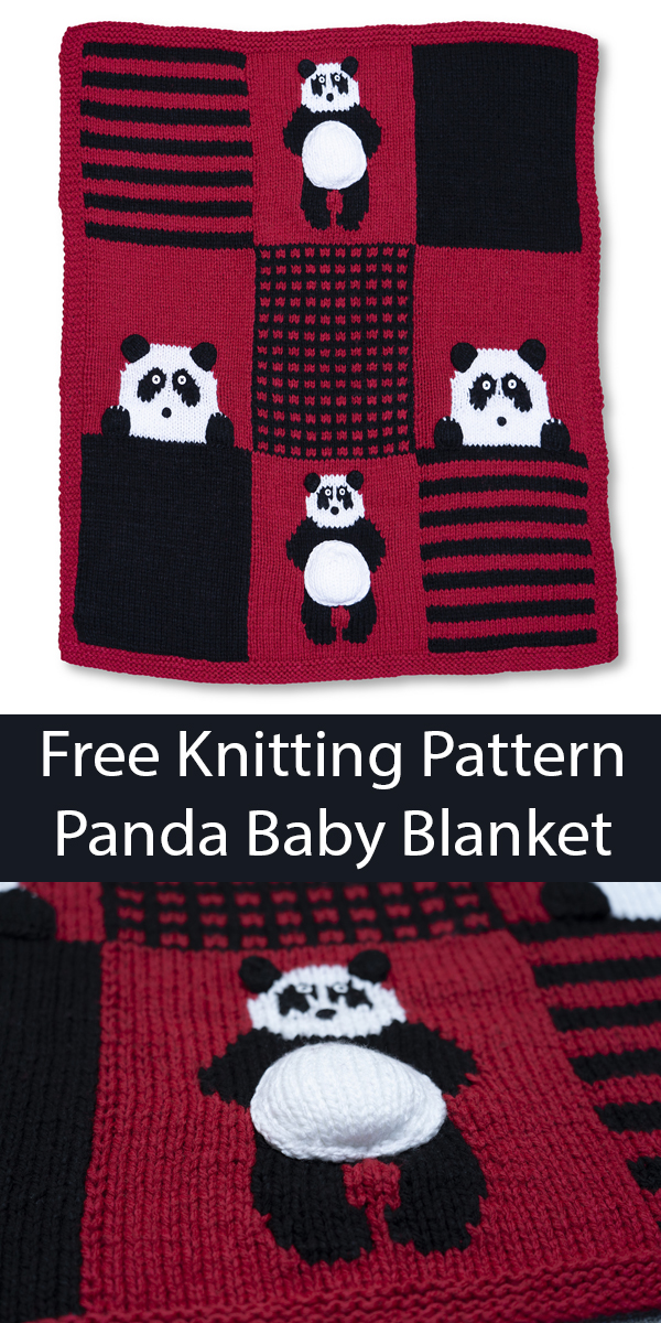 Free Panda Blanket Knitting Pattern