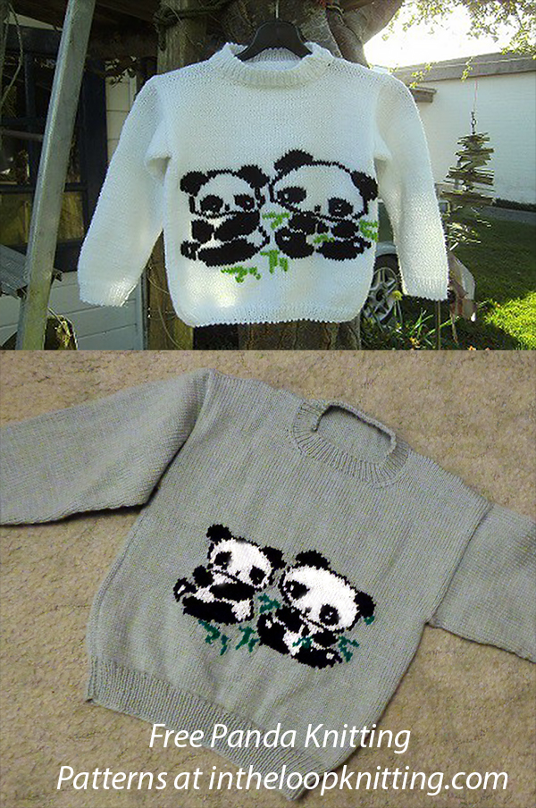 Free Panda Sweater Knitting Pattern
