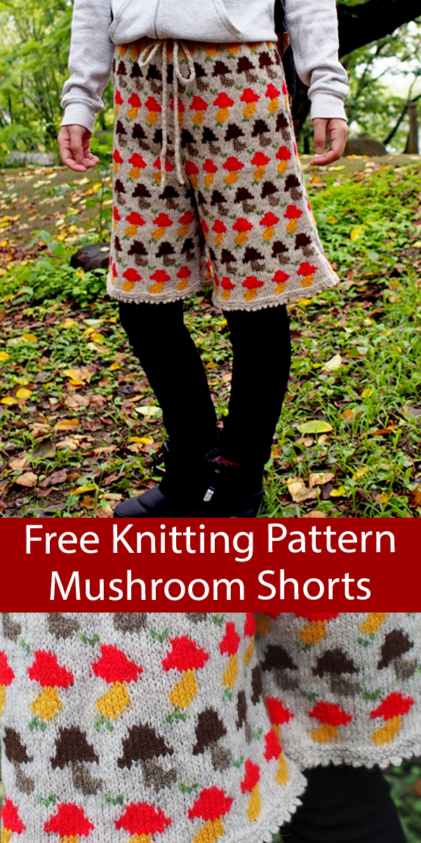 Shorts Free Knitting Pattern Pantashrooms