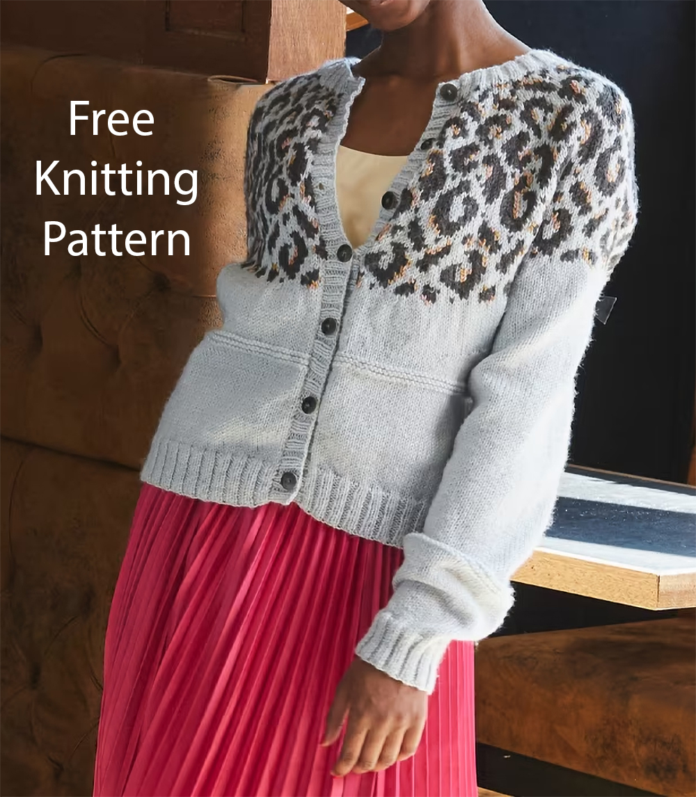 Free Panthera Yoke Cardigan Knitting Pattern