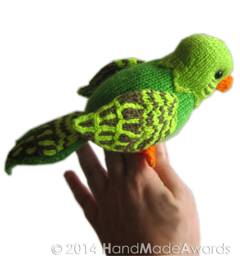 Knitting Pattern for Budgie Parakeet Toy