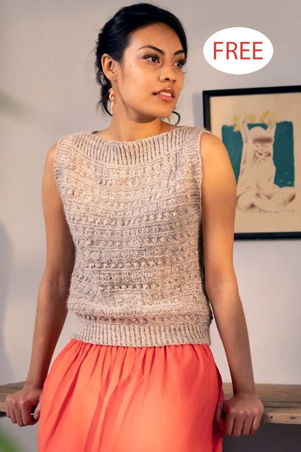 Free Sweater Knitting Pattern Paris Vest