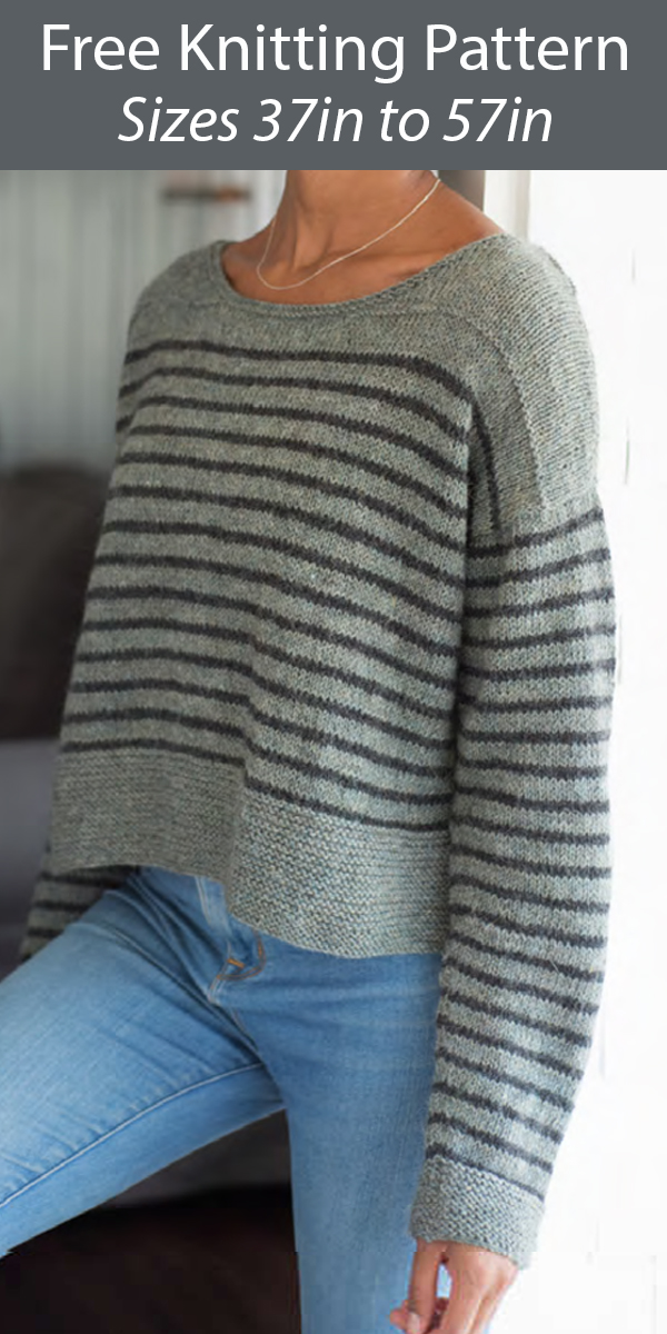 Free Sweater Knitting Pattern for Parnell Pullover