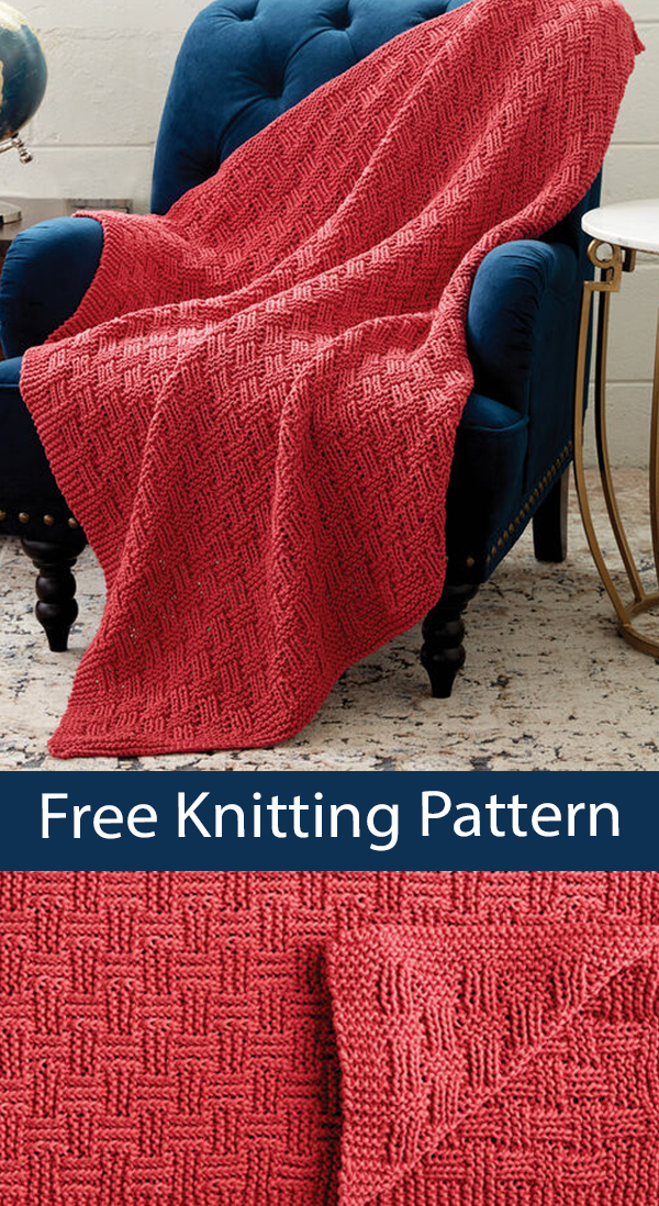 Free Knitting Pattern Parquet Blanket