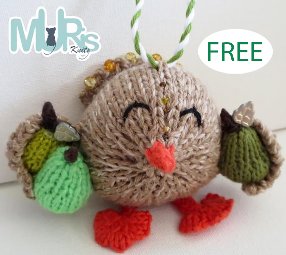 Free Partridge in a Pear Tree Knitting Pattern