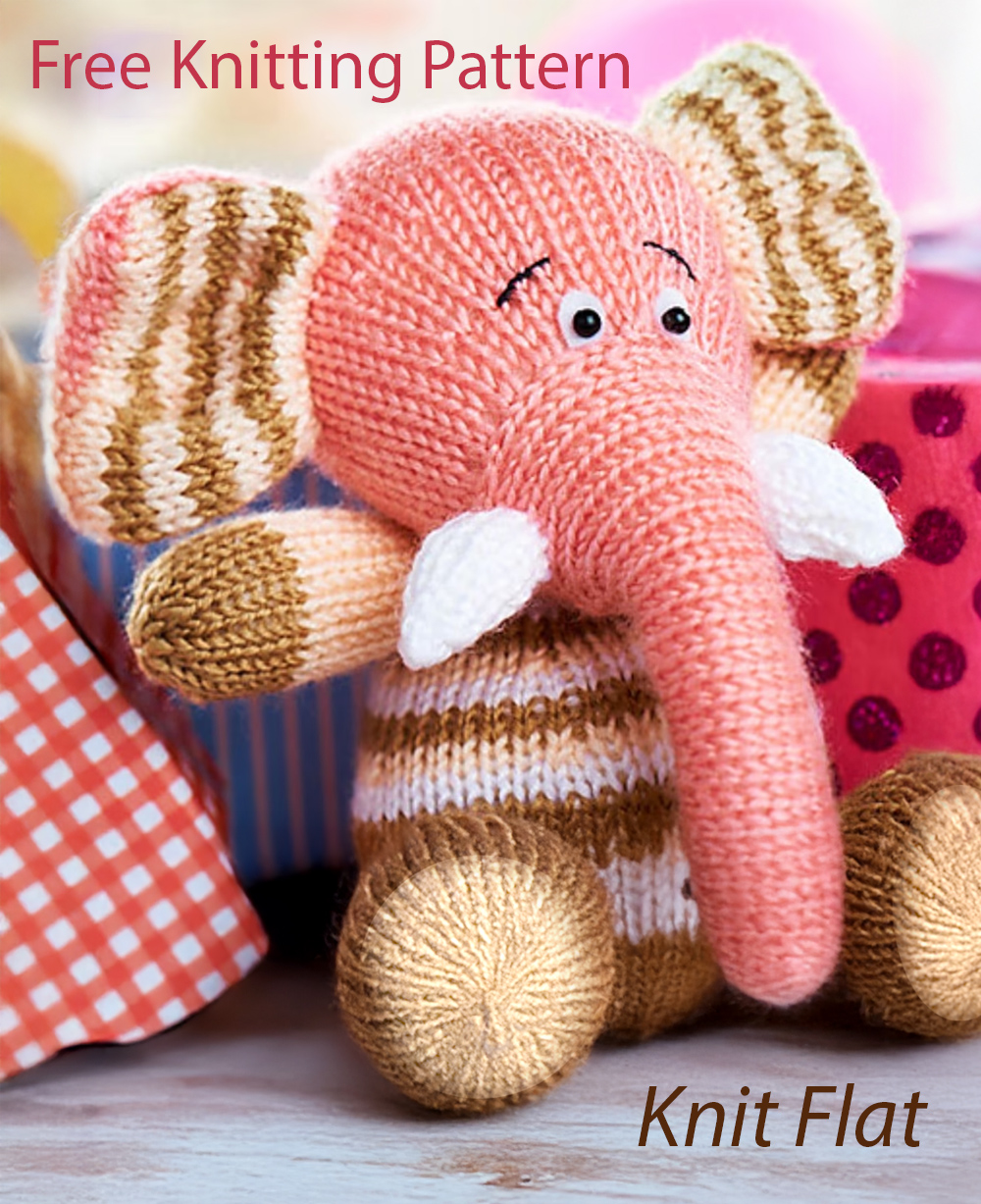 Free Party Percy Elephants Knitting Pattern