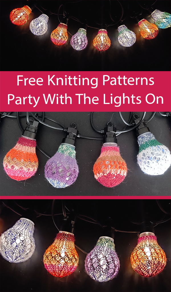 Free Party Light Knitting Pattern Party With The Lights On LED Bulb Cover