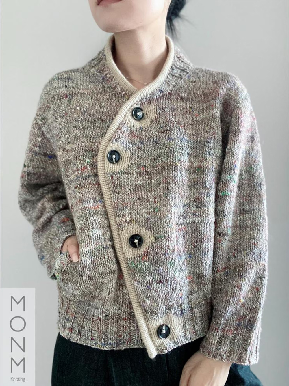Knitting Pattern Patch Cardigan