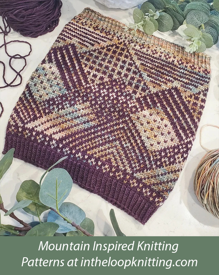 Patchwork Peaks Cowl Knitting Pattern