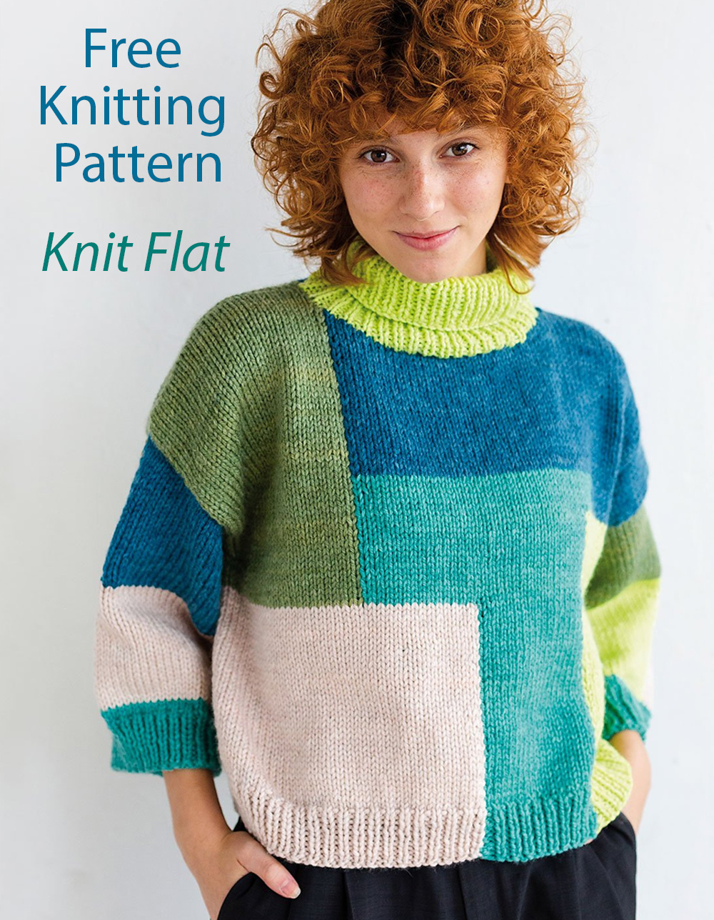 Free Knitting Pattern Patchwork Style Sweater