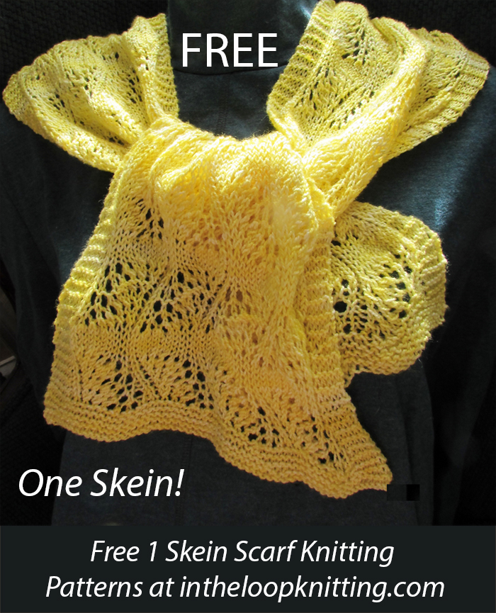 Free One Skein Path to Enlightenment Scarf Knitting Pattern