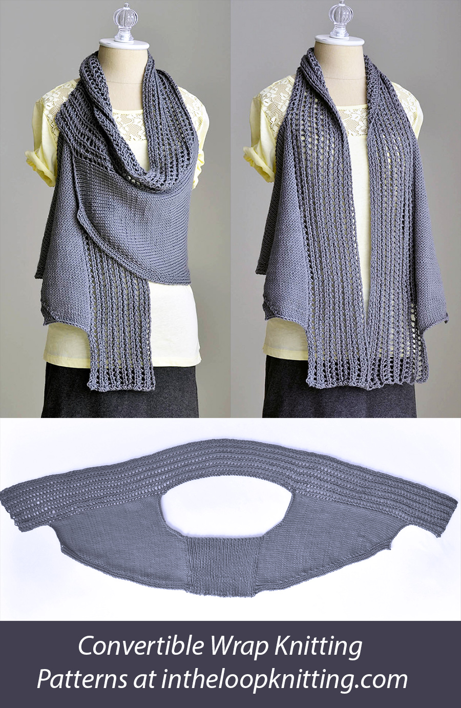Free Pathways Vest and Shawl Knitting Pattern 
