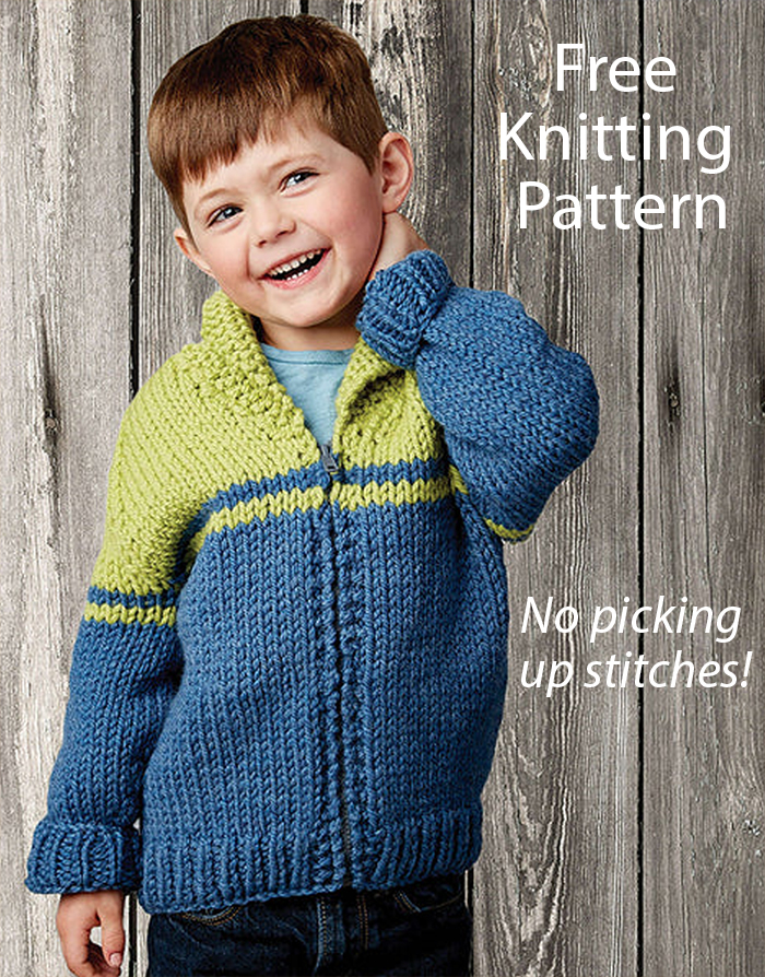 Free Kid's Jacket Knitting Pattern