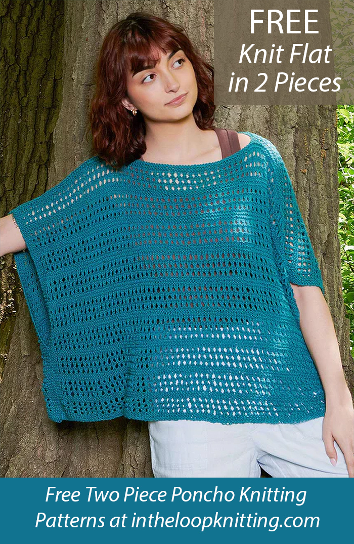 Free Beginner Lace Poncho Knitting Pattern