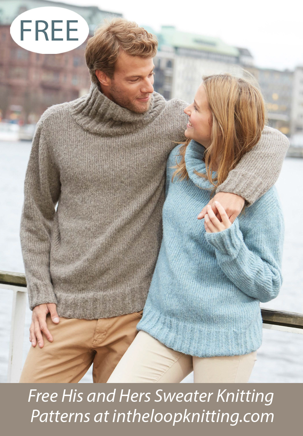 Free Turtleneck Sweaters Knitting Pattern for Men and Women