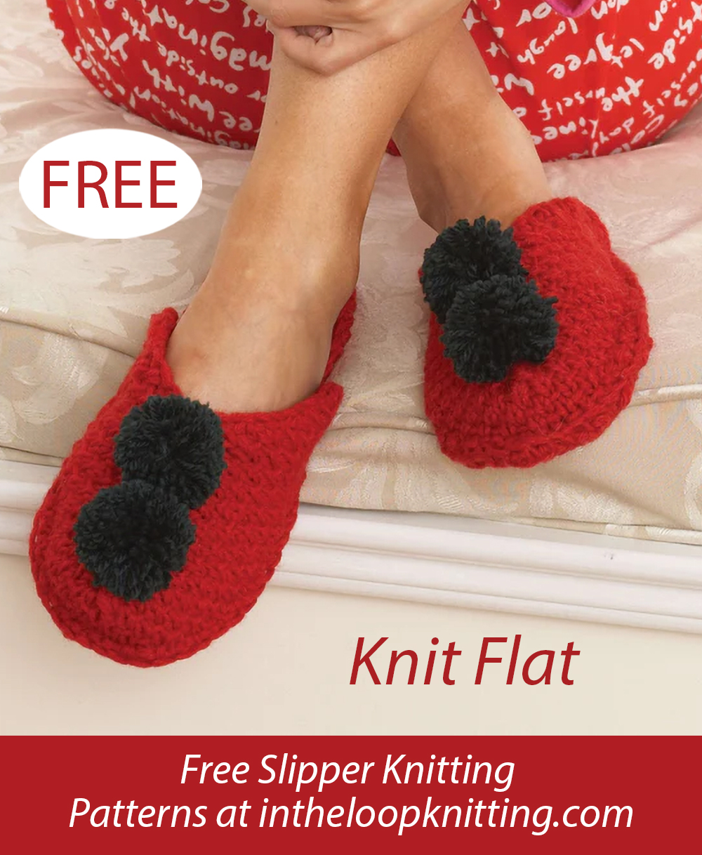 Free Slipper Mules Knitting Pattern
