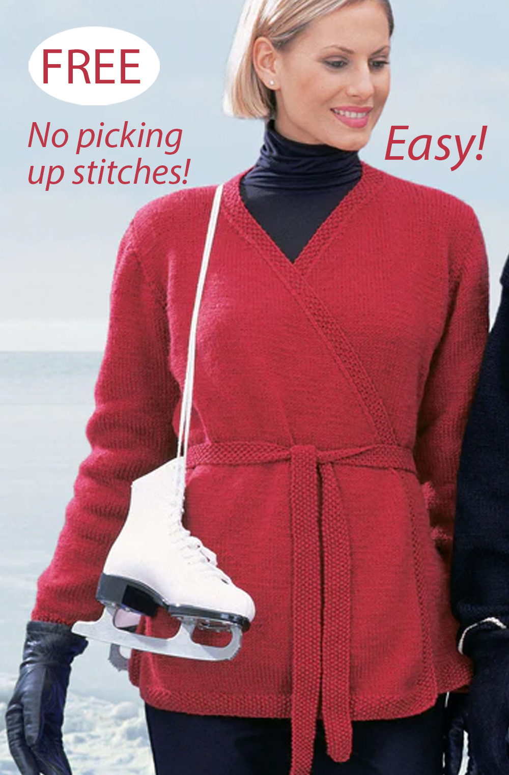 Free Easy Wrapover  Cardigan Knitting Pattern