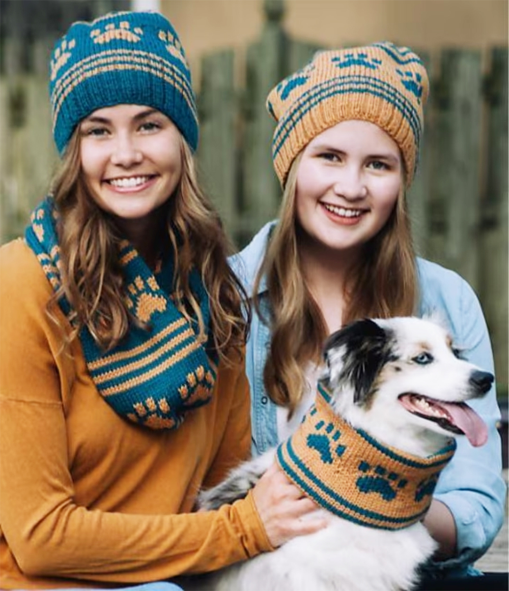 Knitting Pattern Paw-some Set