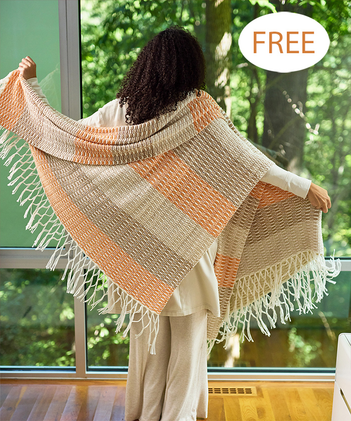 Free Knitting Pattern Peach Bellini Blanket