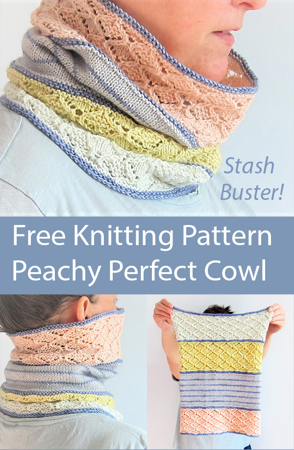 Free Stash Buster Knitting Pattern Peachy Perfect Cowl