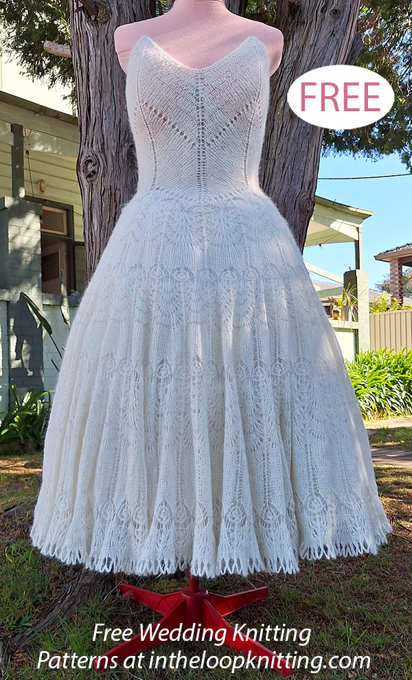 Free Peacock Wedding Dress Knitting Pattern