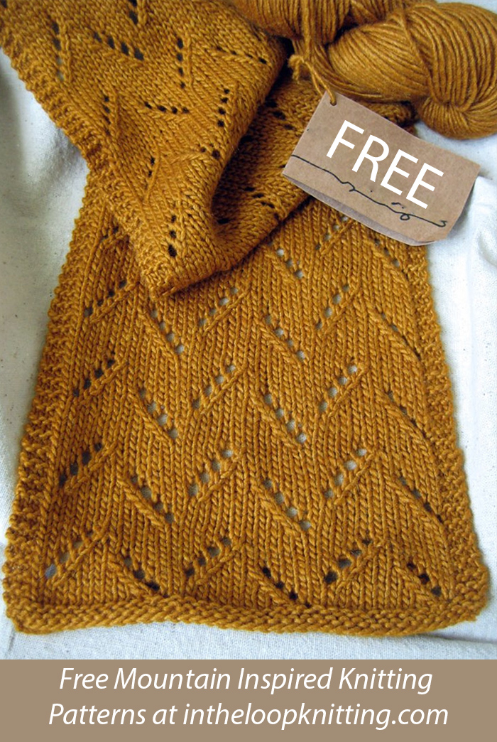 Free Peaks and Valleys Scarf Knitting Pattern