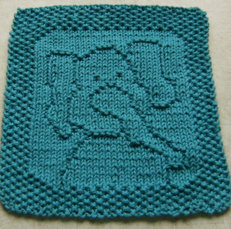 Free Knitting Pattern for Peanut Elephant Cloth