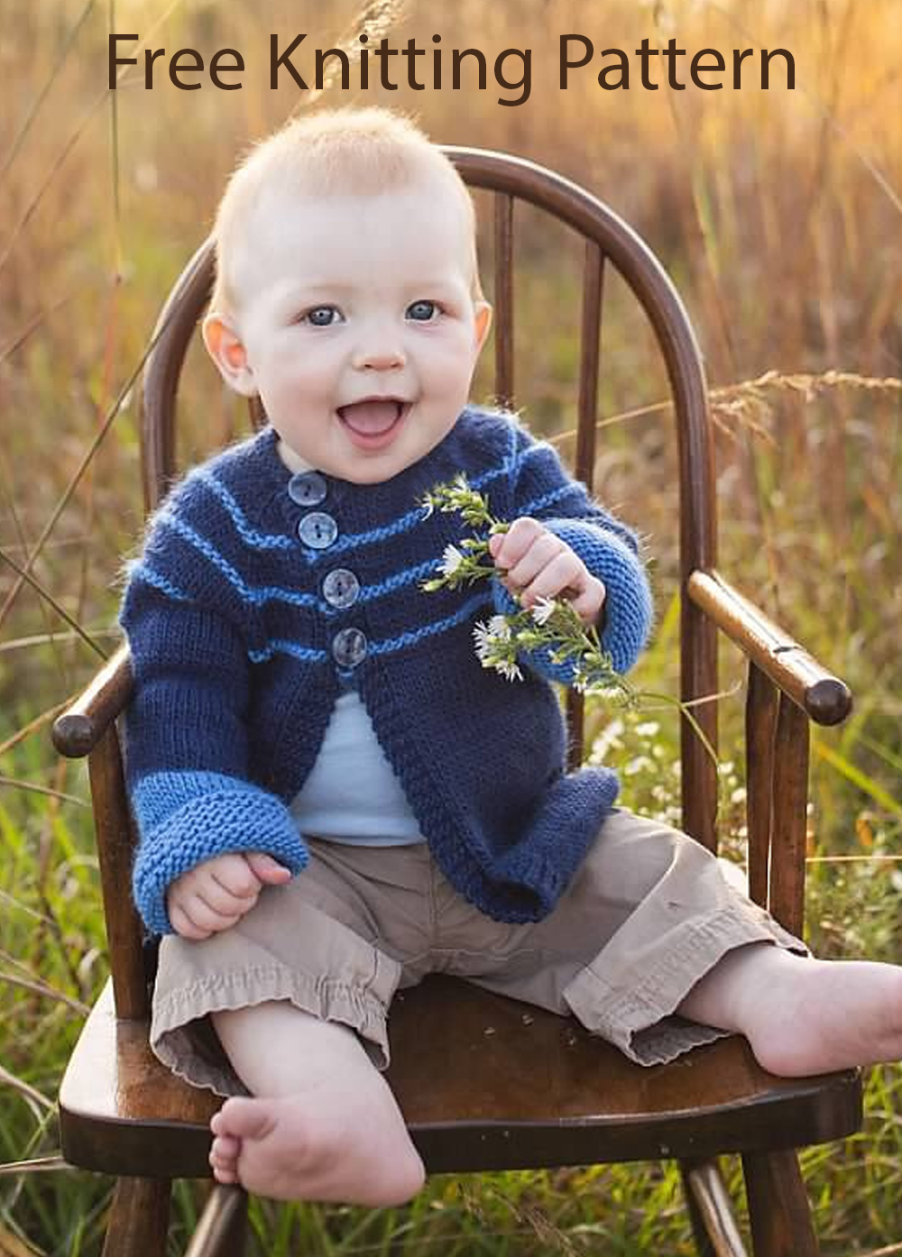 Baby Peanut Warmer Cardigan With Hood Knitting Pattern 