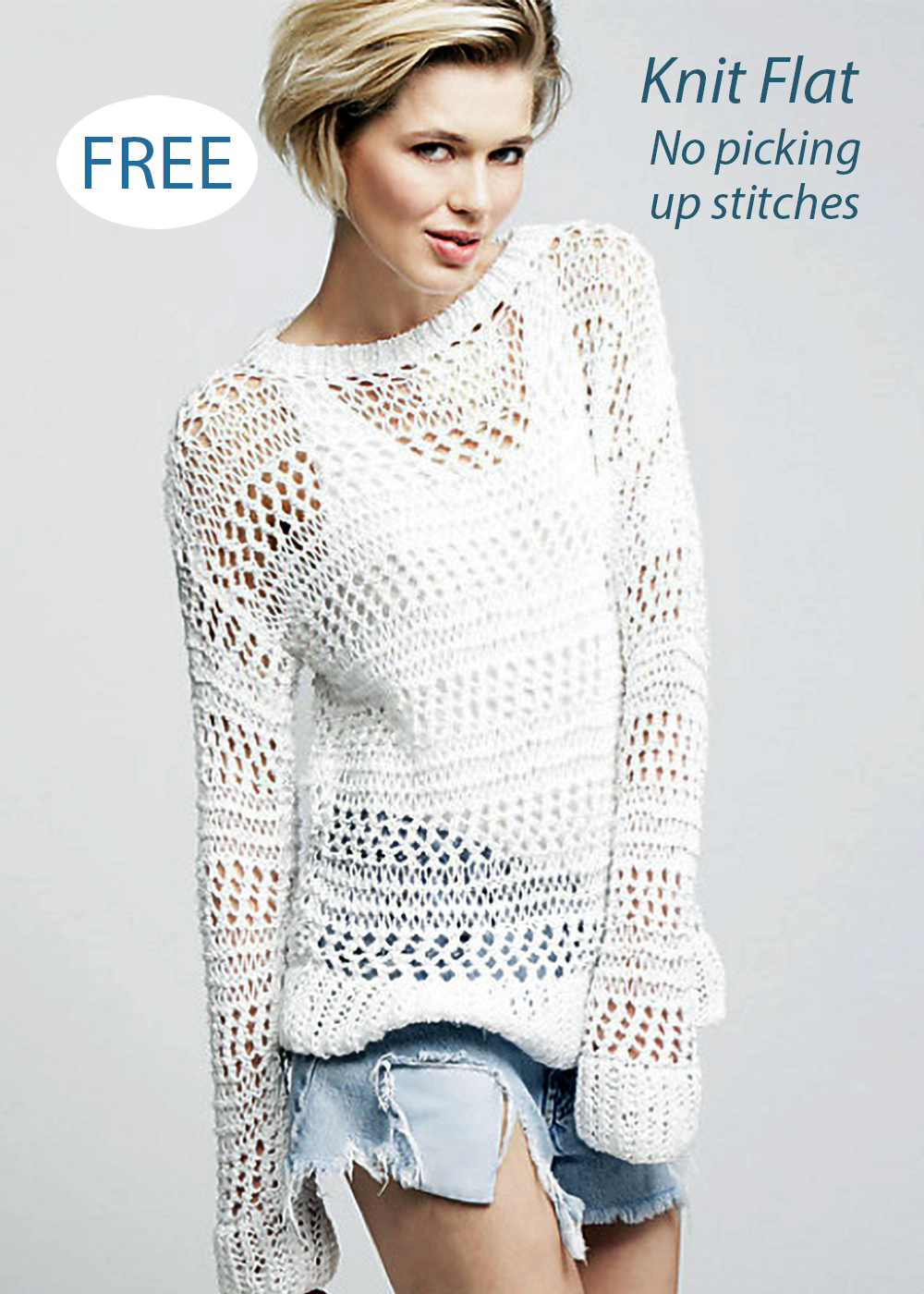 Free Penelope Sweater Easy Pullover Knitting Pattern
