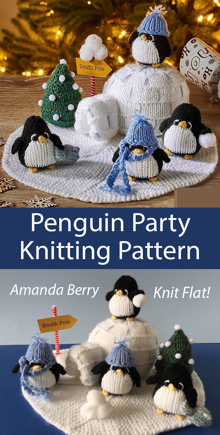 Penguin Party Knitting Pattern Christmas Toys