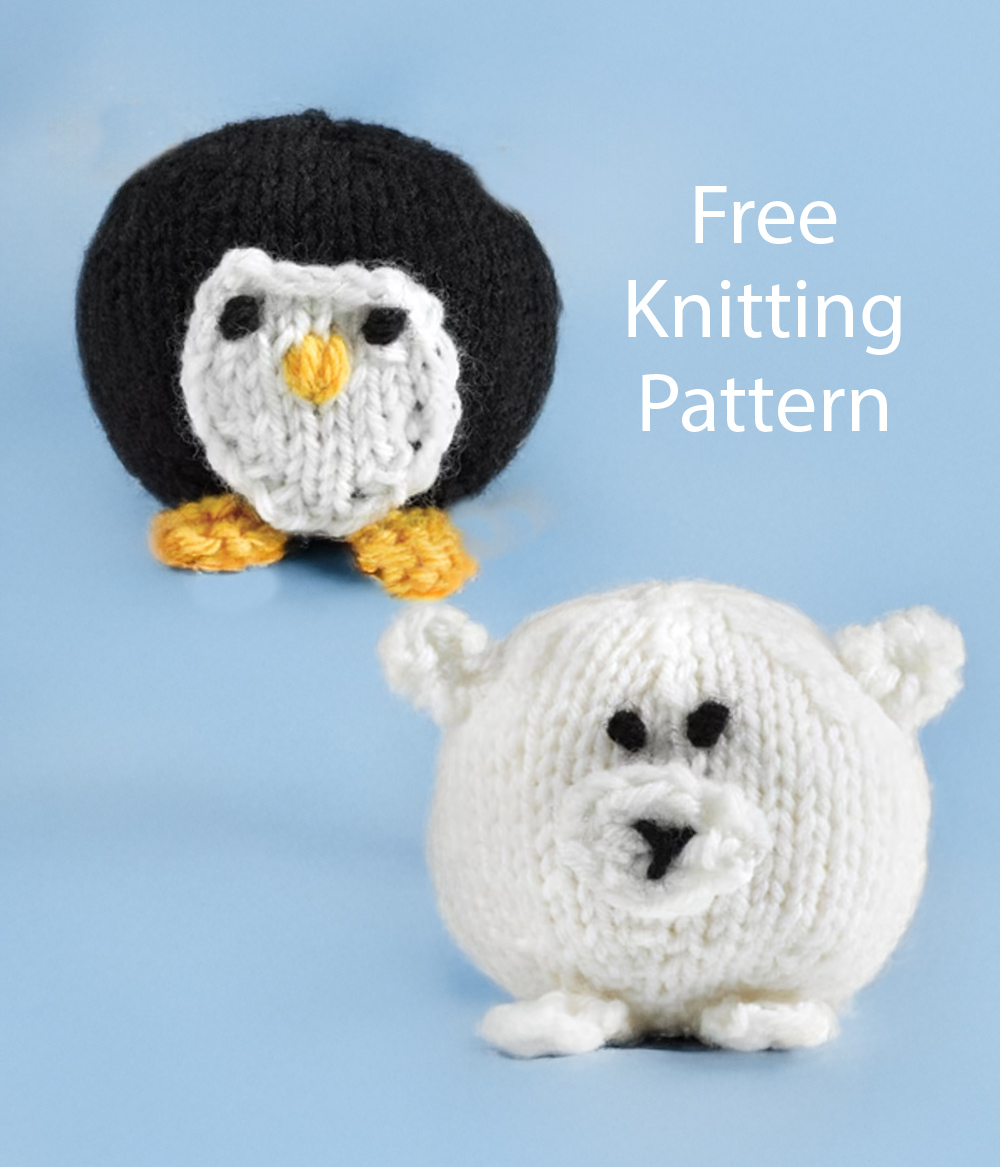 Free Penguins and Polar Bears Family Knitting Pattern