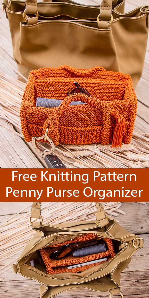 Penny Purse Organizer Free Knitting Pattern