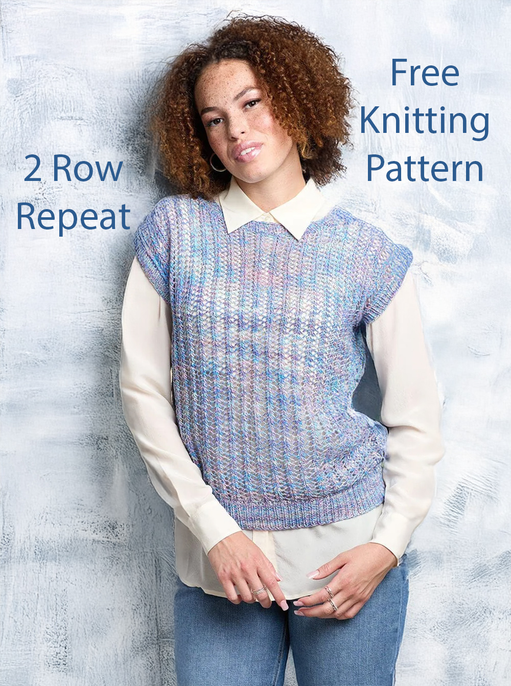 Free Knitting Pattern Periwinkle Pop Top Openwork