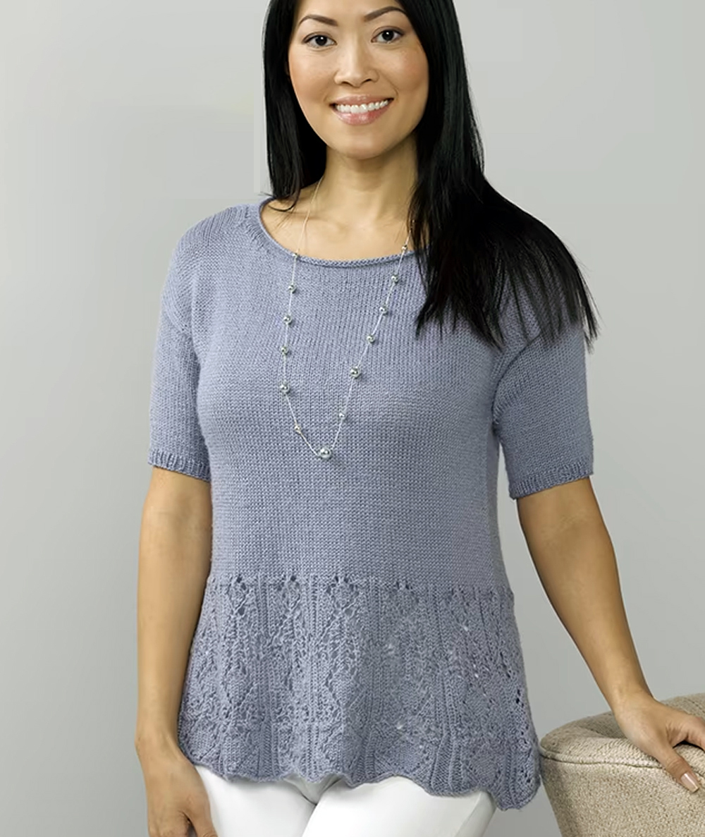 Free Women's Sweater Knitting Pattern Persimmon