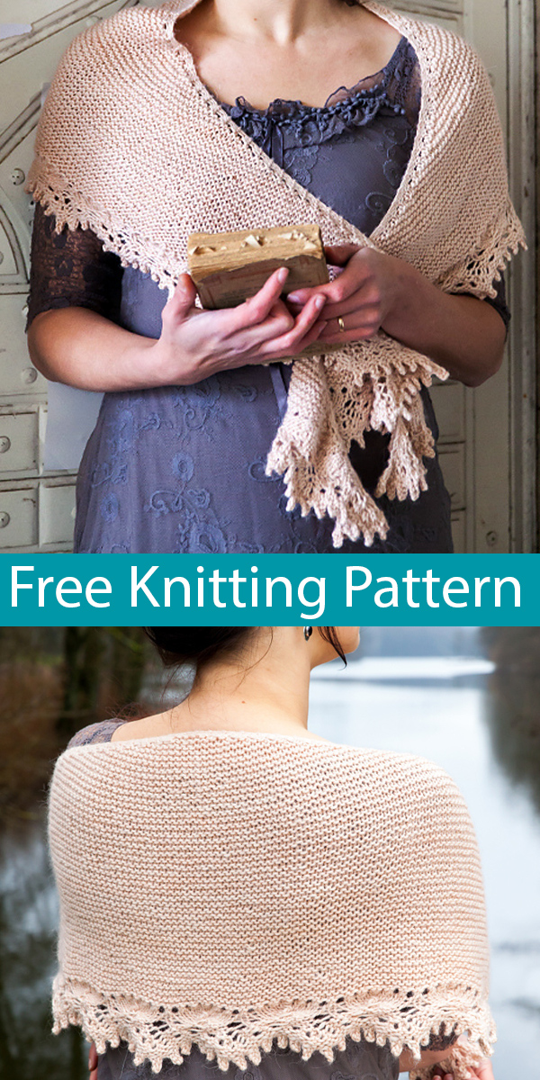 Free Knitting Pattern for Persuasion Shawl