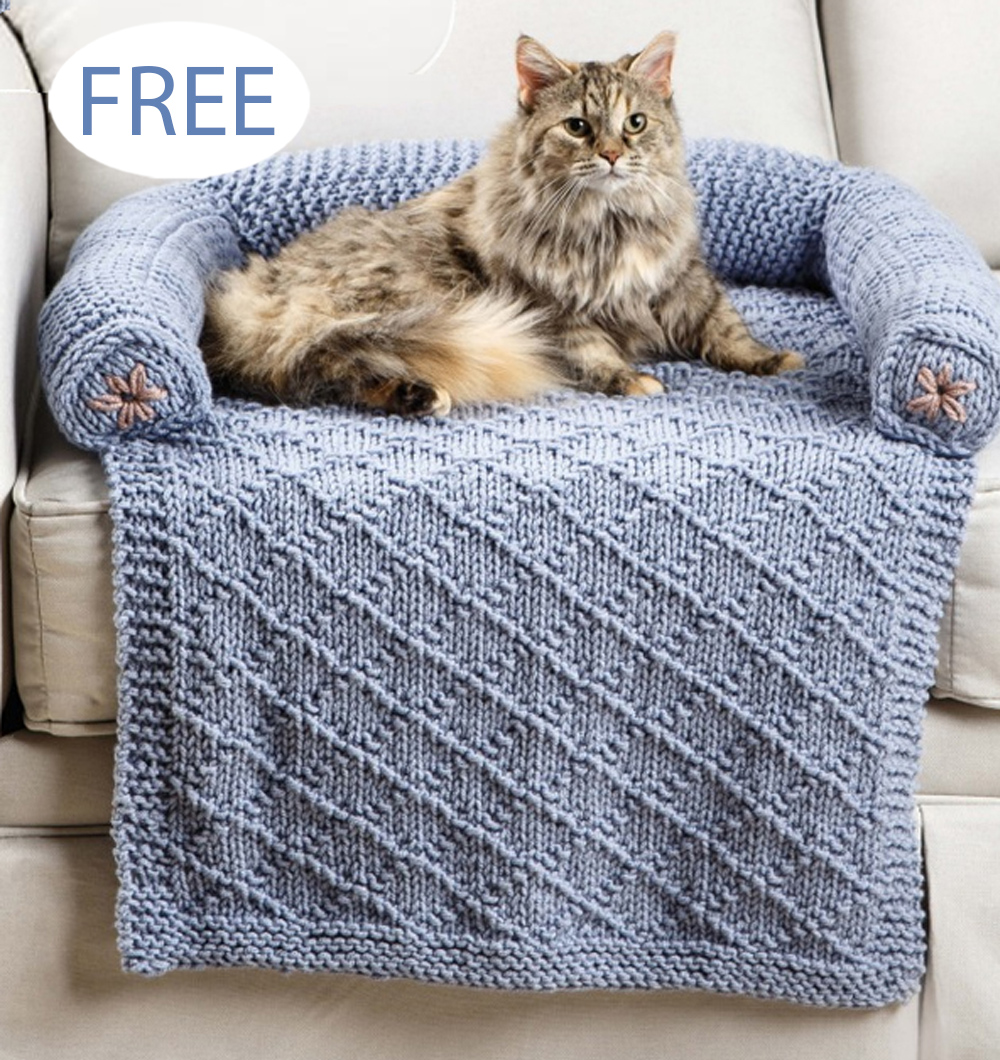 Free Knitting Pattern Cat Couch Cover