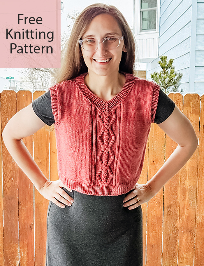 Free Womens Sweater Knitting Pattern Peter Vest