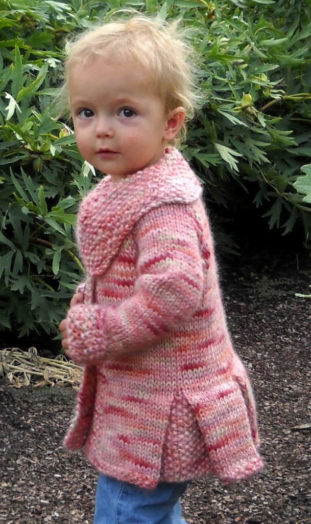 Free Knitting Pattern for Petite Panache Coat