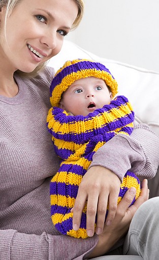 Free knitting pattern for Petite Pep Squad cocoon