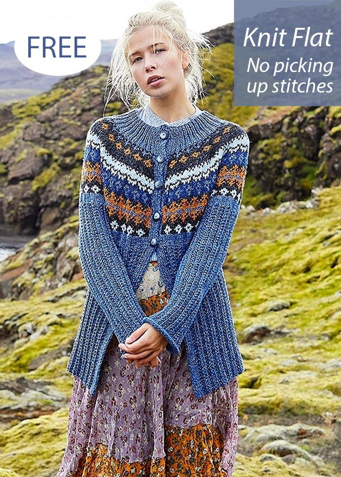 Petrine   Cardigan Knitting Pattern Set