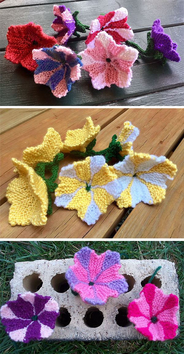 Flower Knitting Patterns In The Loop Knitting