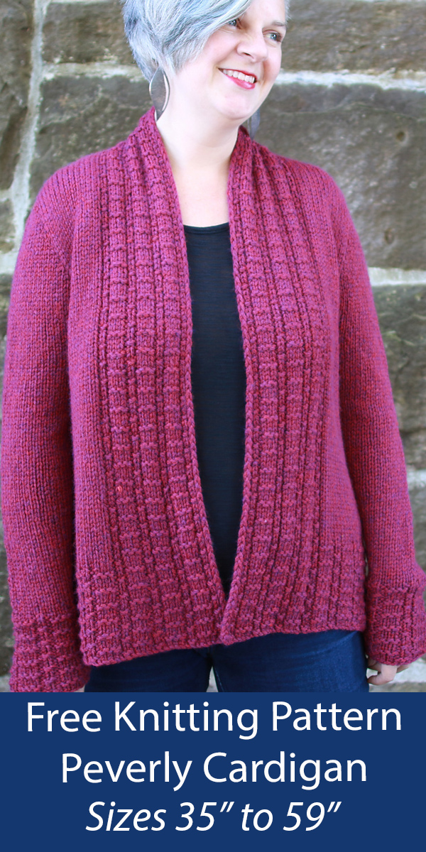 Free Sweater Knitting Pattern Peverly Cardigan